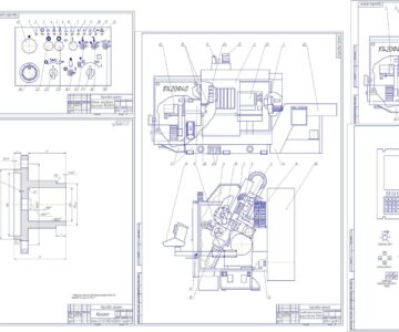 Чертеж Строение та обслуживание станка с чпу модели 1П420Ф40 с системой НЦ-210 на обработку детали "крышка"