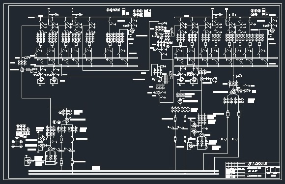 Чертеж Чертежи электрической части КЭС