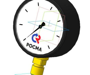 3D модель Манометр ТМ-510 Р. 00 (0-... МПа) М20х1,5. 1,5