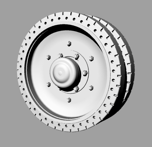 3D модель Колесо танка БТ-5