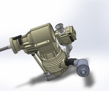 3D модель Габаритная модель Saito-40