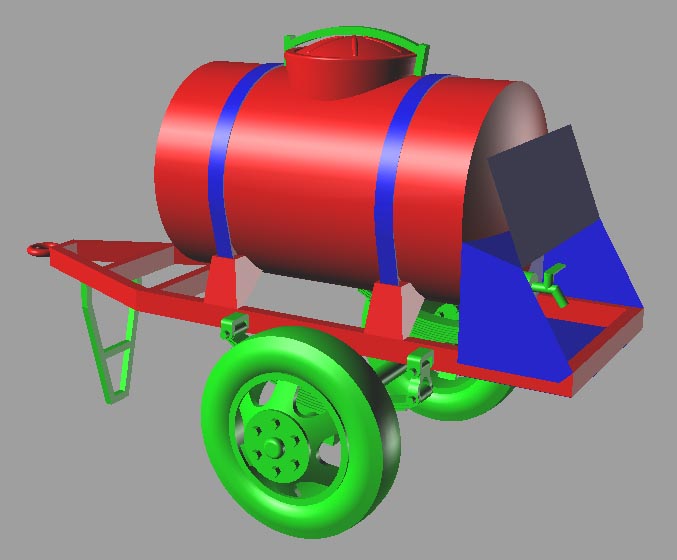 3D модель Бочка квас/пиво