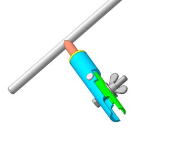 3D модель Приспособление для вывертывания шпилек  с барашком (3D модель)