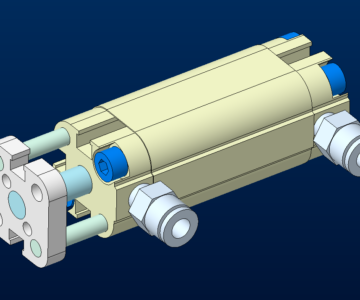 3D модель Пневмоцилиндр CAMOZZI 31R2A016A015