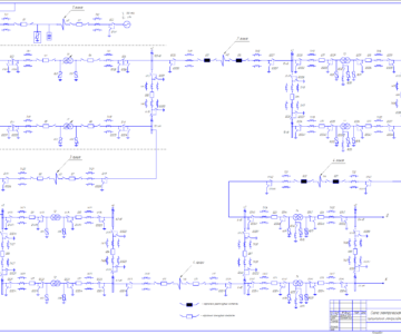 Чертеж Электроснабжение по резервным линиям электропередачи