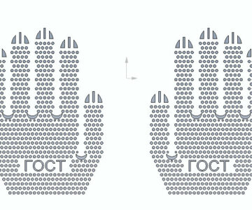 3D модель Матрица для нанесения рисунка на перчатки