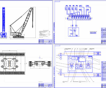 Чертеж Модернизация гидропривода гусеничного крана ДЭК-401