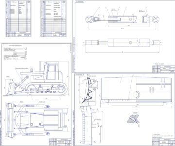 Чертеж Расчет основных параметров бульдозера Т-130