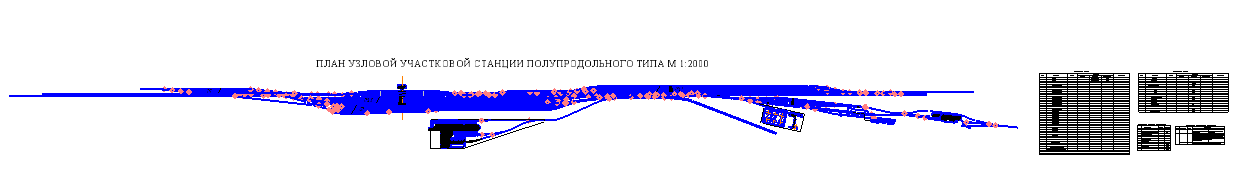 Чертеж Проектирование сортировочной станции