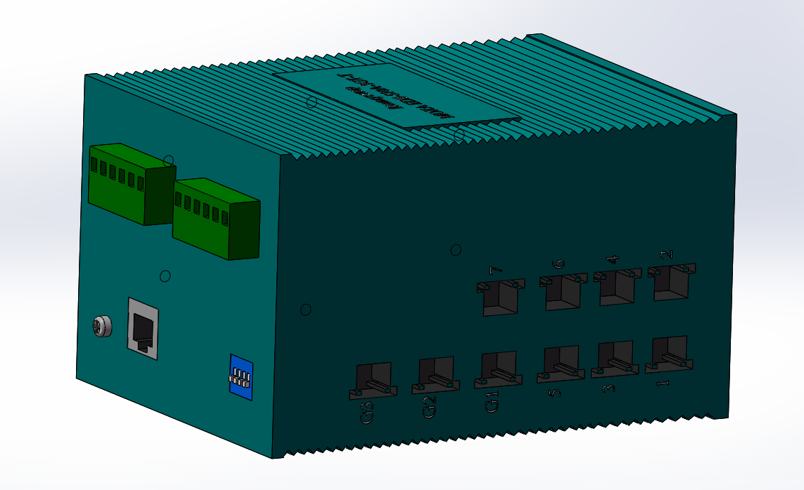 3D модель Коммутатор MOXA EDS-510A-3GT-T