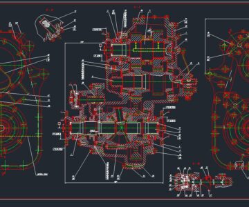 Чертеж Коробка раздаточная МАЗ 437272