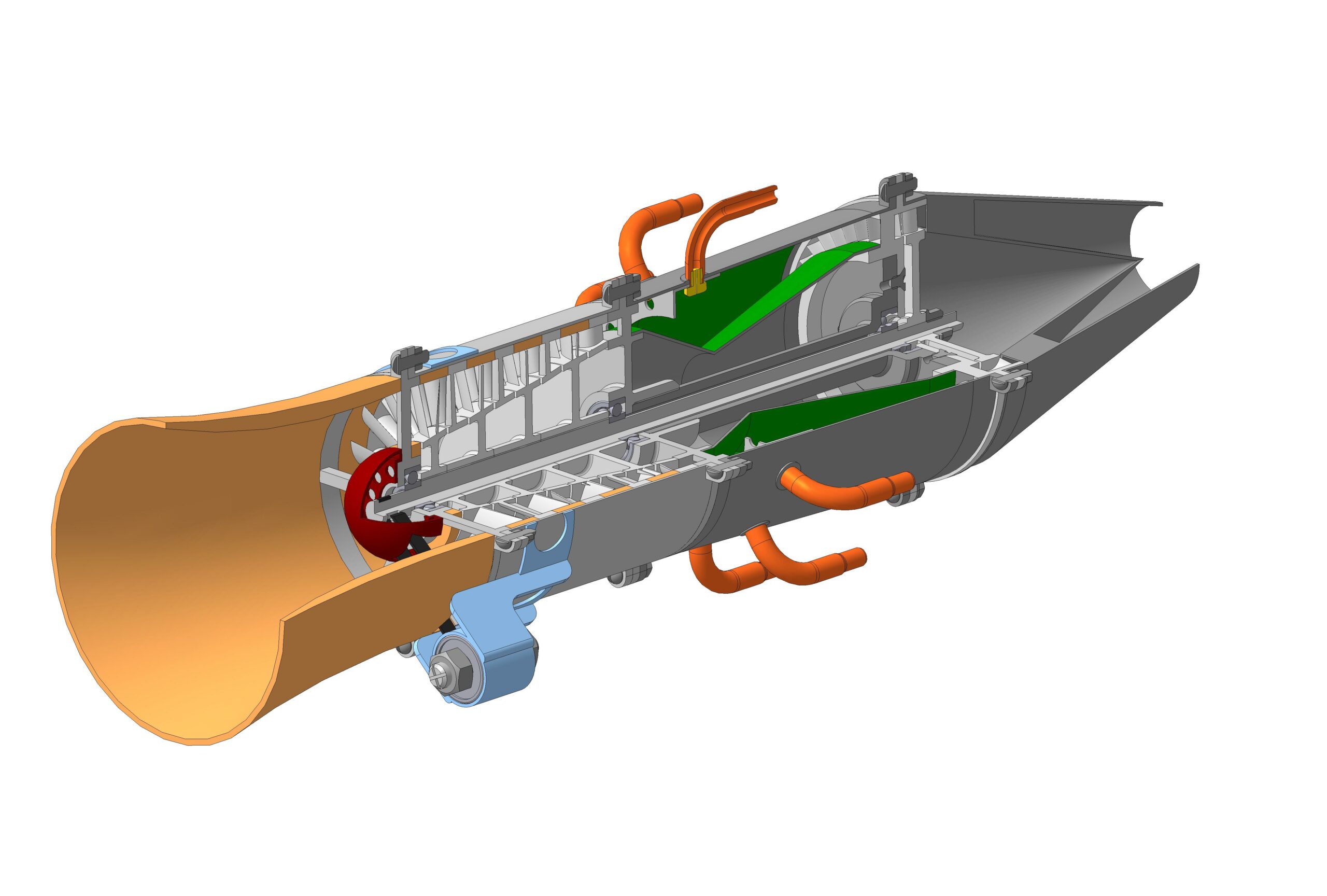 3D модель Малогабаритный ТРД С-2М