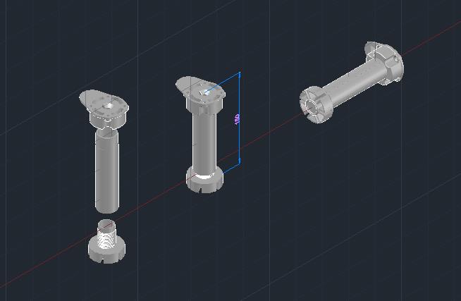 3D модель Опора кухонная