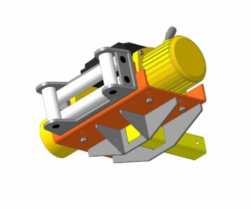 3D модель Модель лебедки EW9500