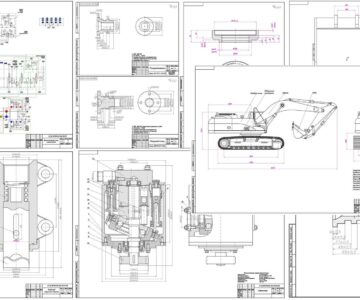 Чертеж Проектирование ГП механизма гидроударников экскаватора