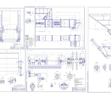 Чертеж Элеватор - Производительность 115 т/ч
