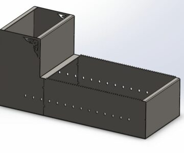 3D модель Мангал 720x300 Сталь S=3