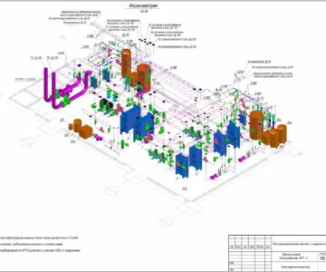 Чертеж Офисное здание. Теплоснабжение. Индивидуальный тепловой пункт ИТП-2