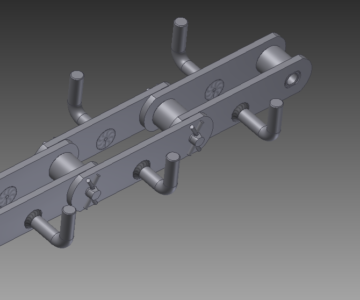 3D модель Звено конвейерной цепи