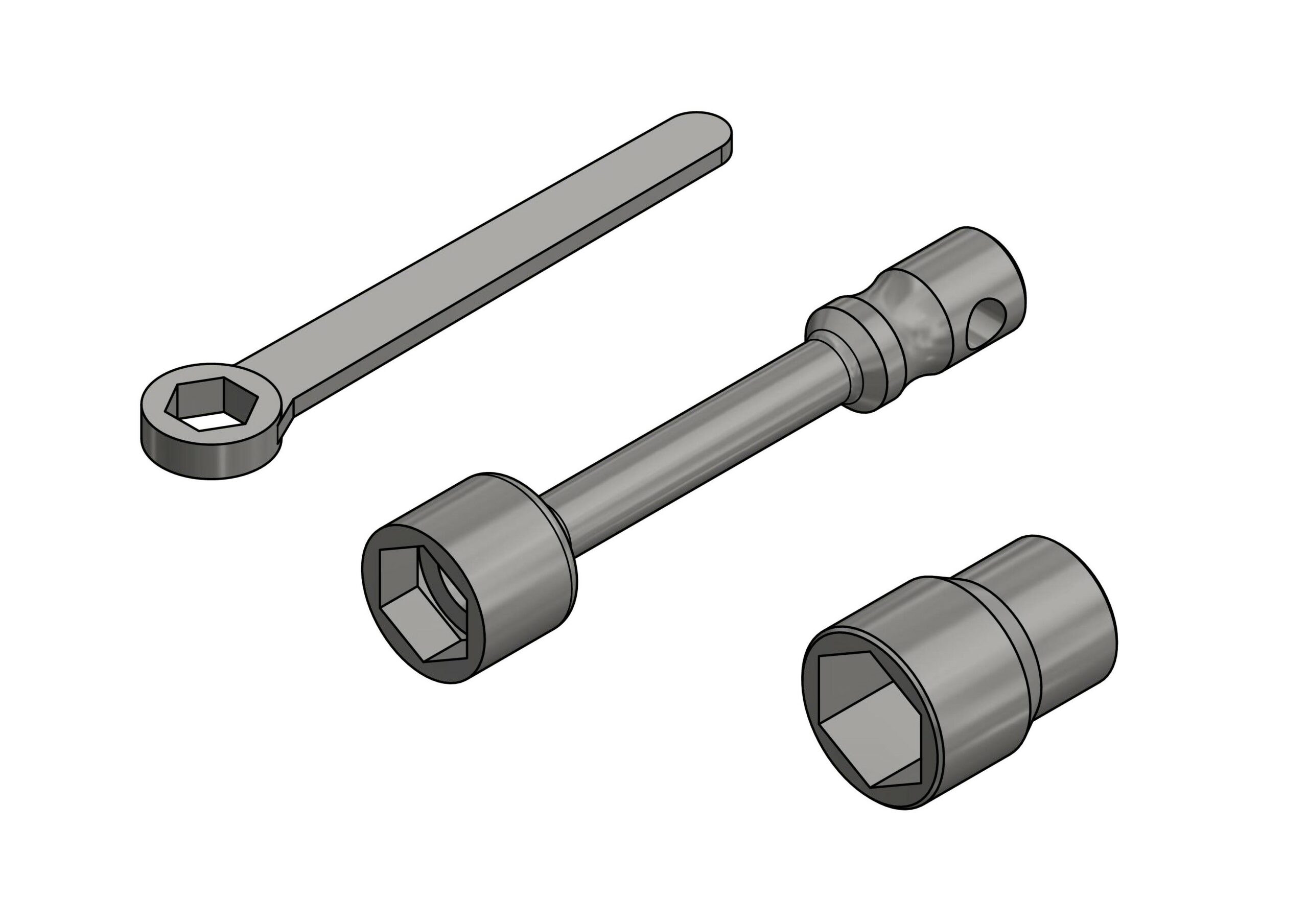 3D модель Набор гаечных ключей