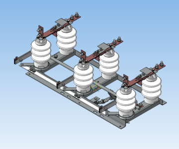 3D модель Разъединитель высоковольтный РЛНД1-10/400-УХЛ1