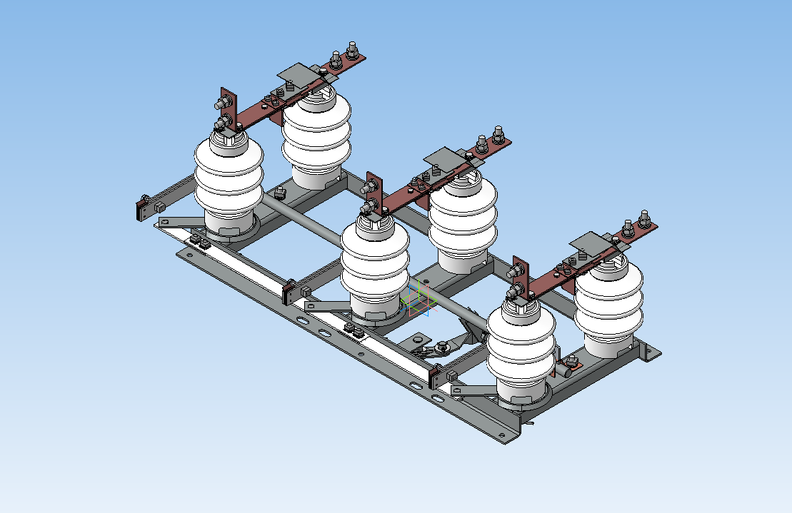 3D модель Разъединитель высоковольтный РЛНД1-10/400-УХЛ1
