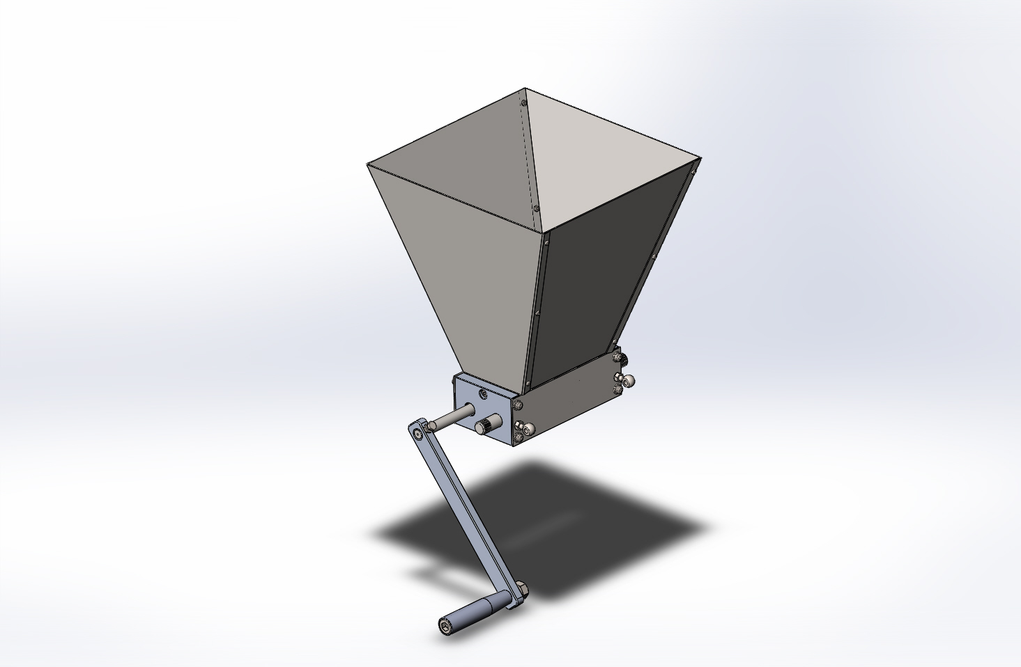 3D модель Мельница 2-х вальцовая Brewferm