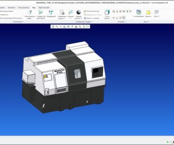 3D модель 3-х мерная модель токарного станка с ЧПУ Nakamuta Tome модели SC300L