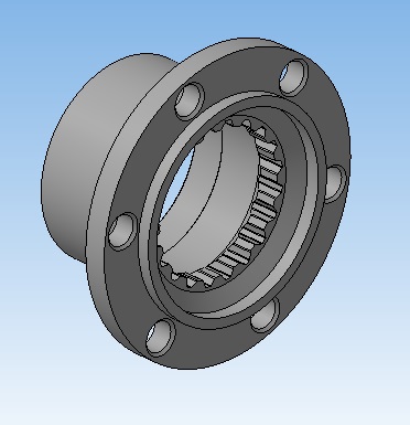 3D модель Фланец ведущий ступицы переднего колеса УАЗ - 3151-2307091