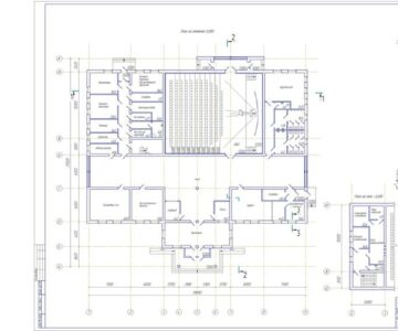 Чертеж Проектирование кинотеатра в г.Выкса