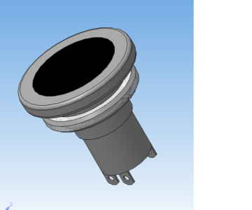 3D модель Кнопка К-3-1П (приемка 5) НА0.360.011 ТУ