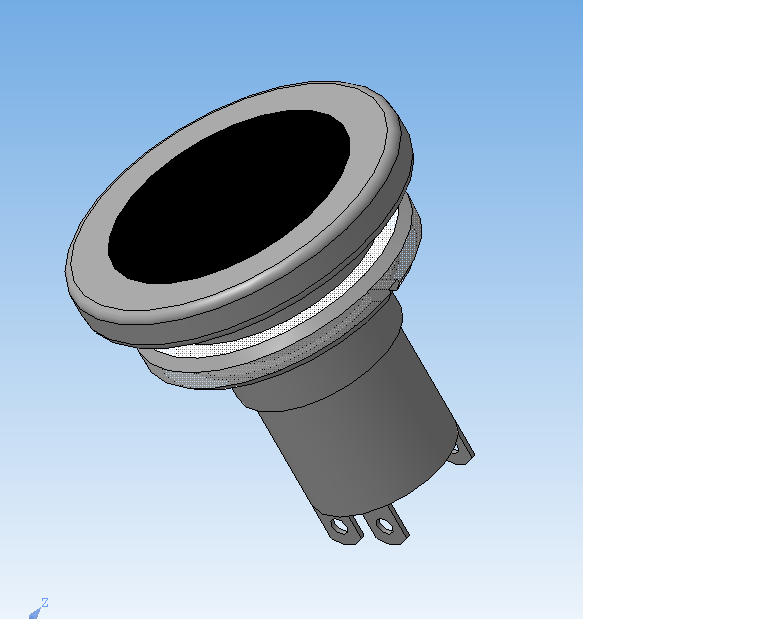 3D модель Кнопка К-3-1П (приемка 5) НА0.360.011 ТУ