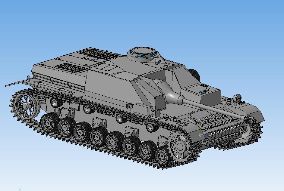 3D модель Танк StuG IV 3D Модель