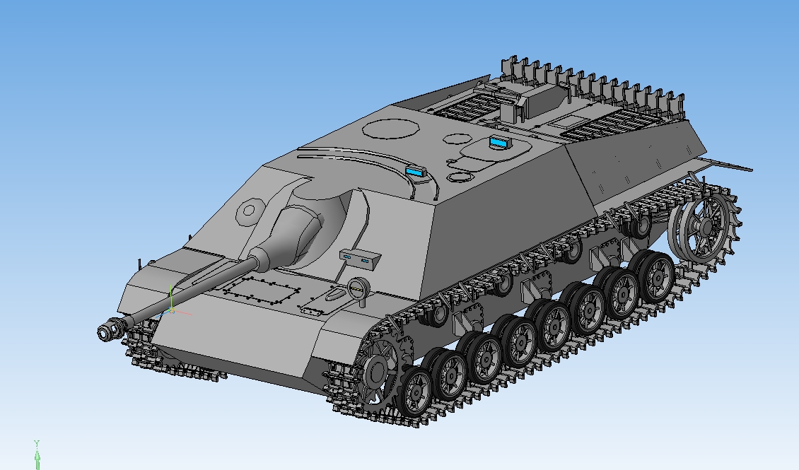 3D модель Jagdpanzer IV 3D Модель САУ