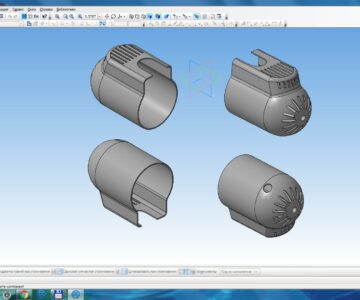 3D модель 3d модель корпуса бытового домашнего вентилятора