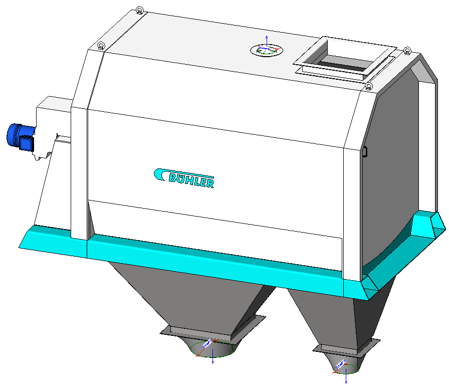 3D модель Барабанное сито Buhler