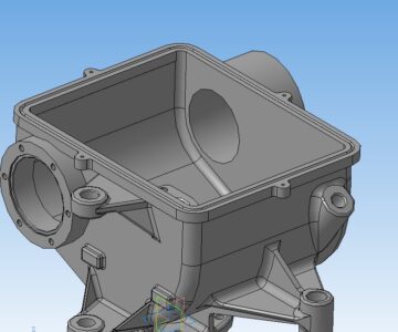 3D модель Картер редуктора ветроводоподъёмника