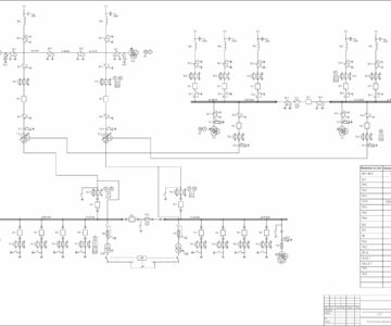 Чертеж Проектирование подстанции 110/35/10 кВ