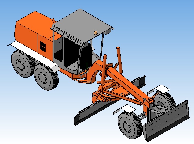 3D модель Автогрейдер ГС - 14.02