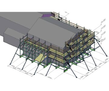 3D модель Схема установки лесов