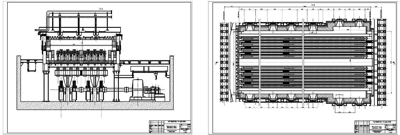 Чертеж Тепловой конструкторский расчет термической печи