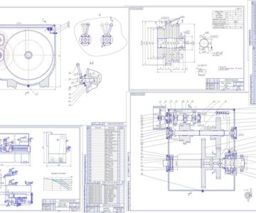 Чертеж Проектирование коробки скоростей токарно-винторезного станка