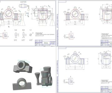 3D модель Контрольная работа по «Проектирование и производство заготовок»