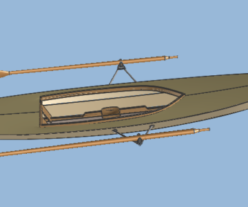 3D модель Байдарка академическая «Сулица 18,3»