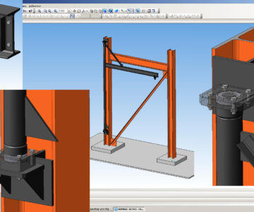 3D модель Кран укосина грузоподъемностью до 500 кг