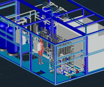 3D модель Станция очистки воды