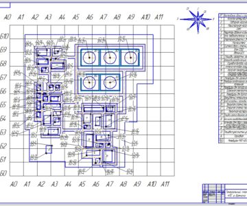 Чертеж Составление генерального плана нефтеперекачивающей станции. Генеральный план НПС города Брянска