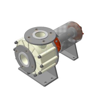 3D модель Модель насоса Х-65-80-160 П