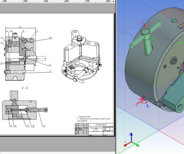 3D модель Патрон трехкулачковый ручной SMW-Autoblok типа GH-N-210-60