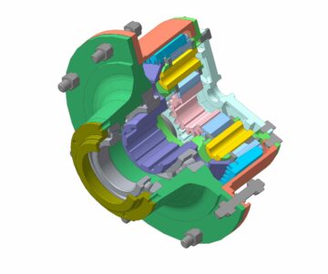 3D модель Конечная передача трактора Т-150К